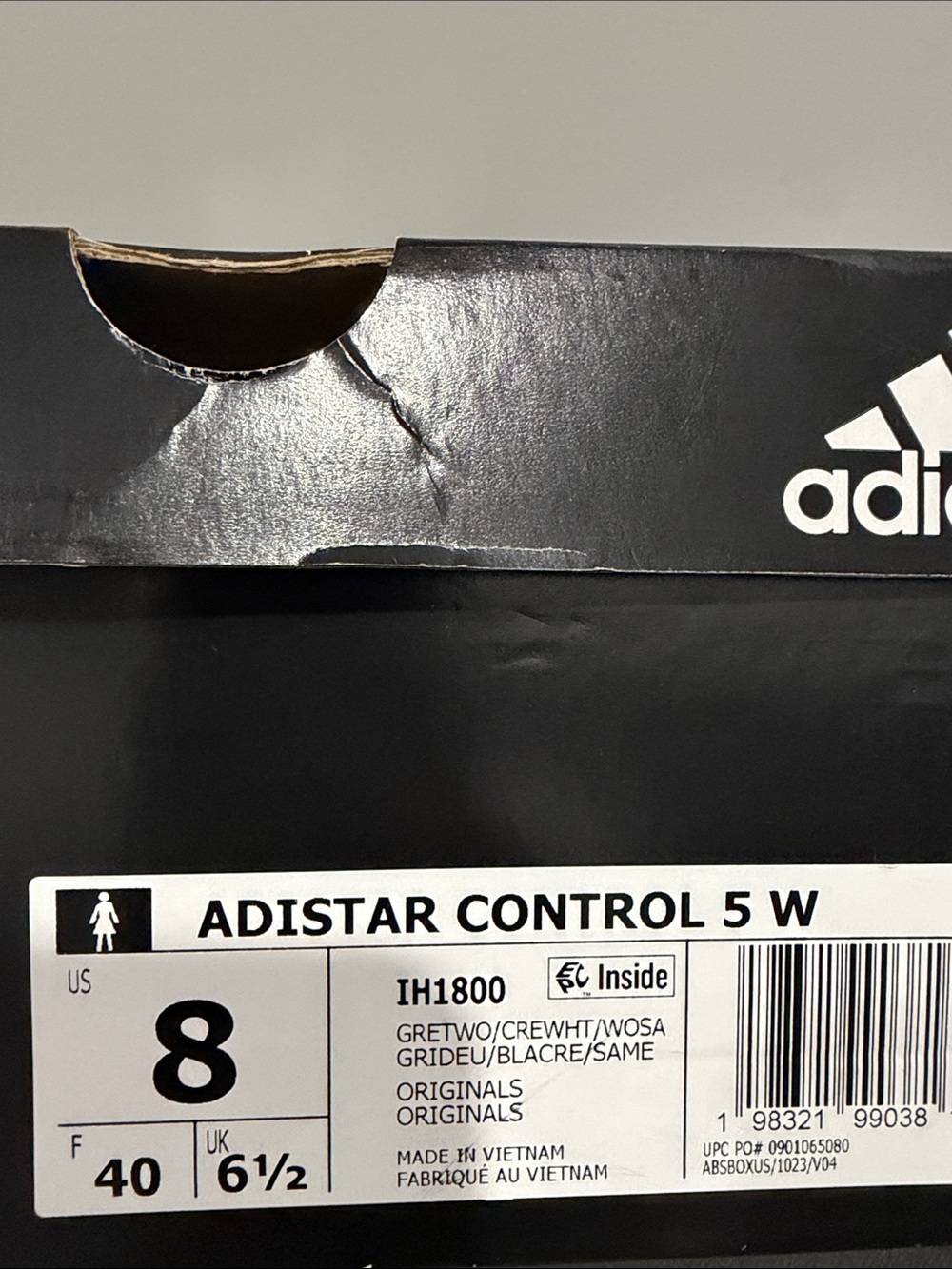 Adidas ADISTAR CONtROL Women's Gray Mesh Running Sneakers - Picture 8 of 8